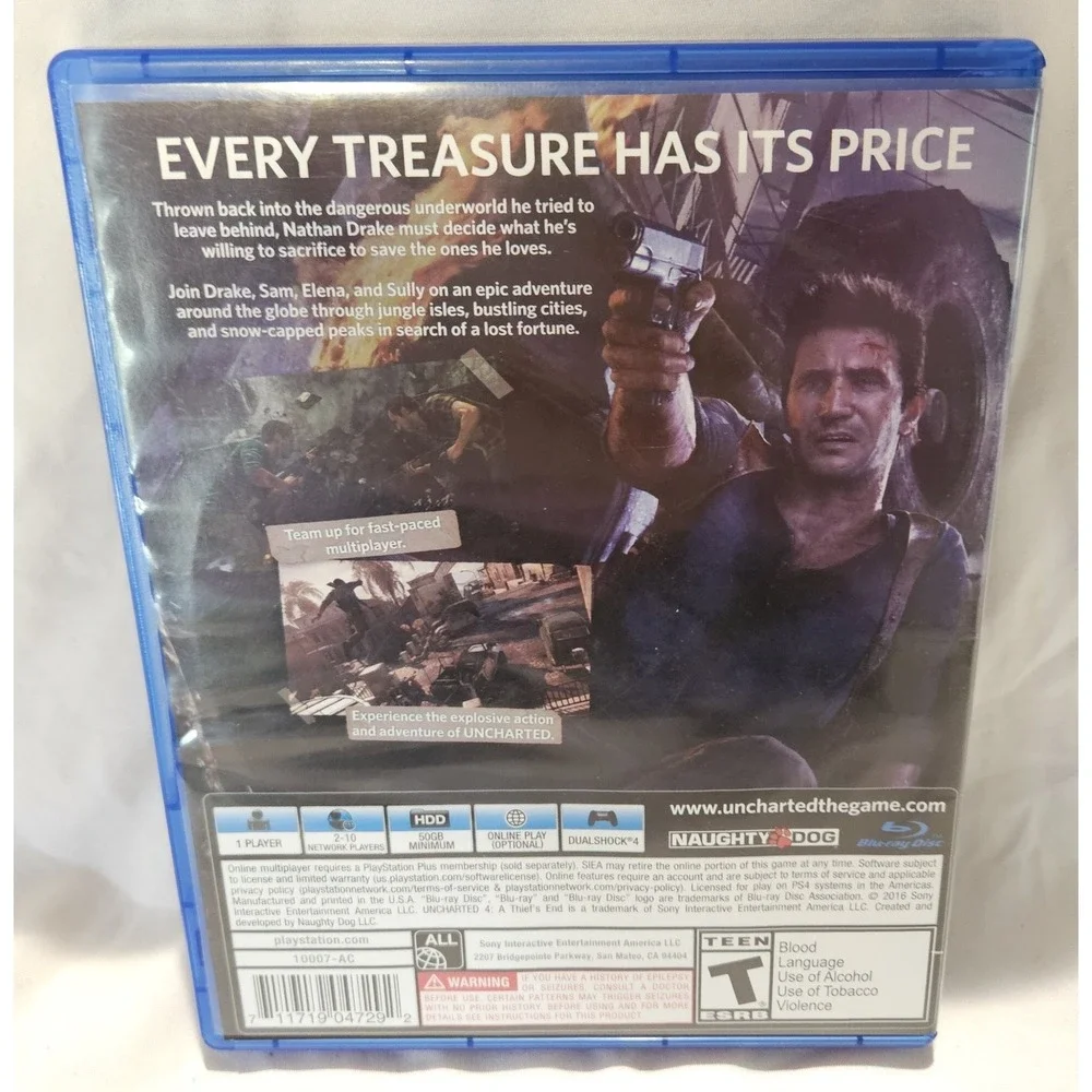 Uncharted‎ 4: A Thief's End PS4 Complete